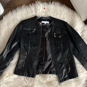 Faux leather jacket